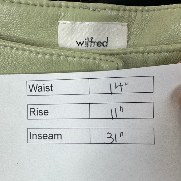 Aritzia Wilfred Melina Pants Mint - Picture 7 of 9